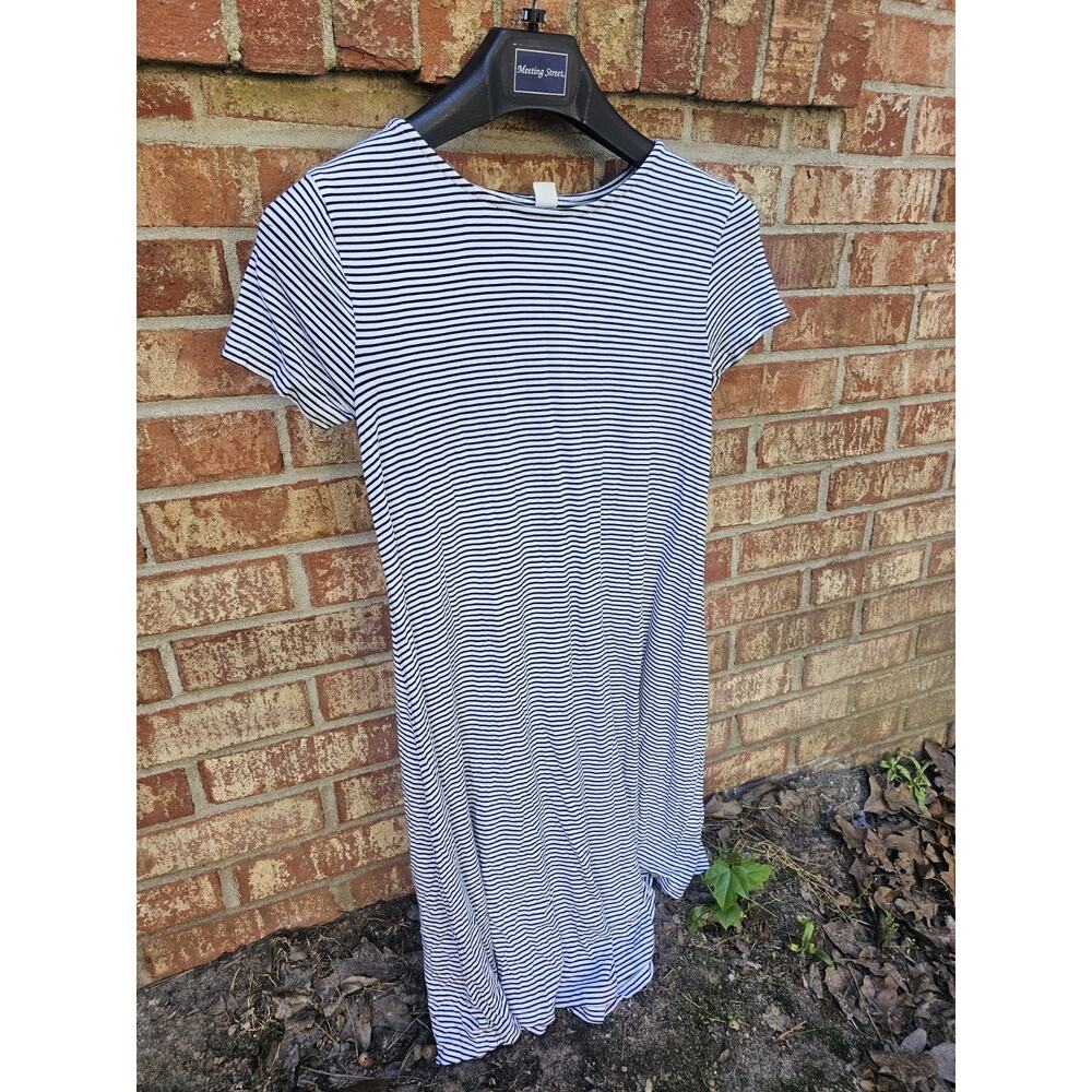 Old Navy Jersey Knit Short Sleeve Crew Neck T-Shirt Mini Swing Dress XS TP Retro